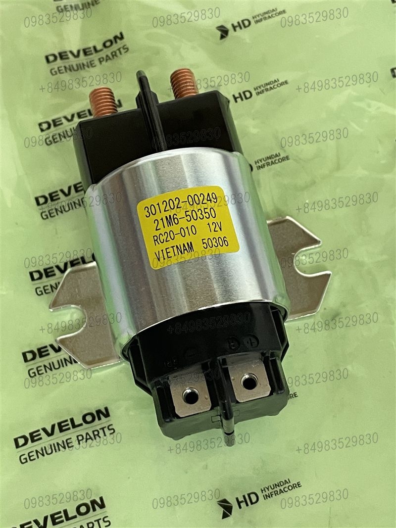 Rơ le ngắt mát ắc quy Develon DX55W-5K DX65W-7K 12V